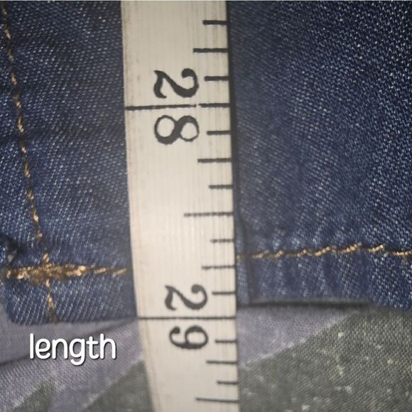 Rock Republic Blue Denim Blouse Medium (BL3) - Picture 7 of 7